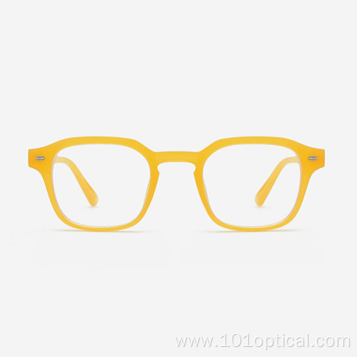 Rectangular PC or CP Unisex Blue Light Glasses